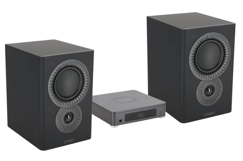 Mission LX CONNECTBK 120w True Wireless Bookshelf Speaker System w/Hub in Black image 1