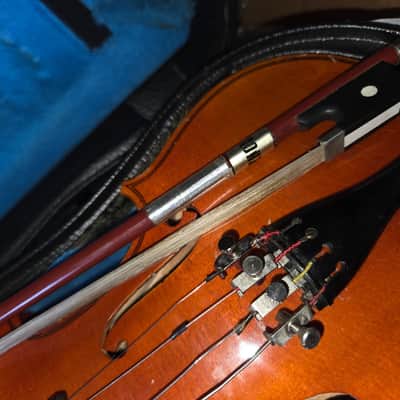 Suzuki No. 220 1/4 Violin, Japan 1986, with Bow & Case. Very Good Condition image 12