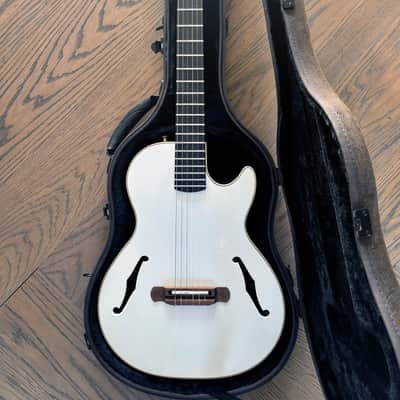 Ovation USA Yngwie Malmsteen YM63 Viper Nylon String 2014 White w/ Hard Case image 1