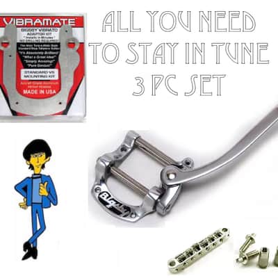 Bigsby B5 With Stainless Vibramate V5 For Jazzmaster/Jaguar | Reverb