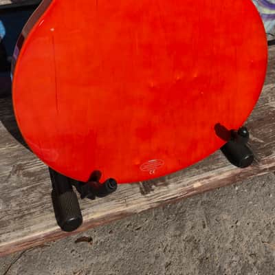 Rare Yamaha BEX4 Semi-Hollow Bass 2000 - Amber Orange - Signed by Billy Sheehan image 16
