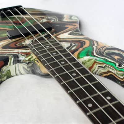 Custom Swirl Painted Dean Edge 09 Bass Guitar image 15