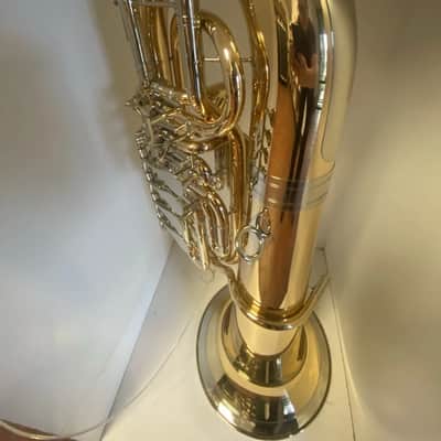 New Alexander model 155 F Tuba in Gold Brass, 5 valves,Lacquered, Nickel-Silver Garland;with Care Kit image 17