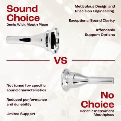 Denis Wick DW5880B SM6 Silver-Plated Baritone Mouthpiece, Steven Mead model image 5