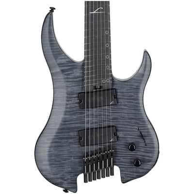 Legator Ghost 7 Super Shred 7-String Electric Guitar, Black Flame image 3