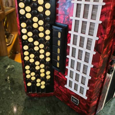 Orpheus 5 Row Chromatic Button Bayan Accordion B-System Kiev Ukraine 1990s 87 Buttons 120 Bass image 23