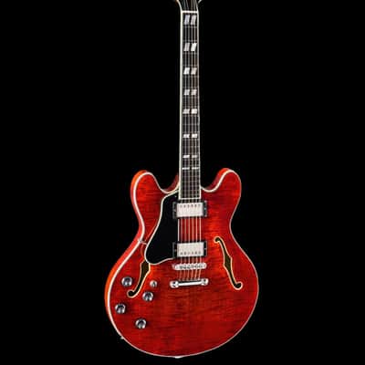 Eastman T486L Semi Hollow Classic Left-Handed Finish Electric Guitar image 1