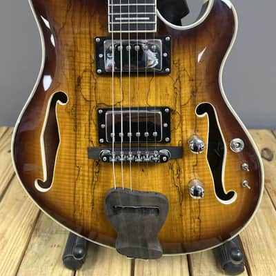 Zuwei Semi hollow Tobacco Burst Guitar image 1