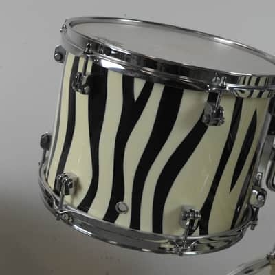 GMS Drum Co. Special Edition Zebra Drum Set image 11