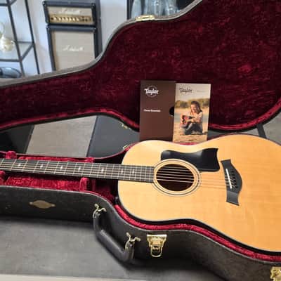 Taylor 317e Grand Pacific USA BRAND NEW! V-Class American Dreadnaught Natural Spruce Flame Mahogany Acoustic-Electric Limited Model Guitar with Custom Paisley Hard Case image 1
