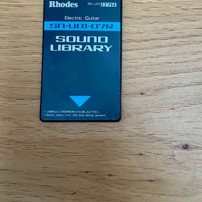 Roland SN-U01-07R Electric Guitar Data Card for U-110 U-20 U-220 D-70