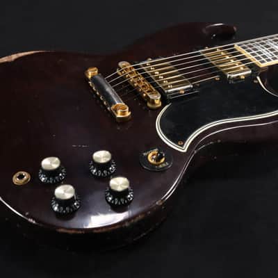Gibson Custom SG Custom Figured Electric Guitar - Dark Walnut, Heavy Aging 941 image 1