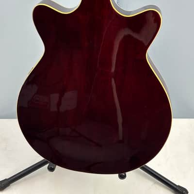 Jay Turser Hollow Body Electric Bass Guitar w/ Hardshell Case – Tobacco Sunburst image 14