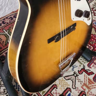 RARE! 1959 Harmony H-46 Stratotone Tobacco Burst USA image 15