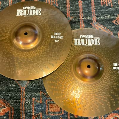 Paiste 14" Rude Cymbal Hi-Hat (Pair) image 1