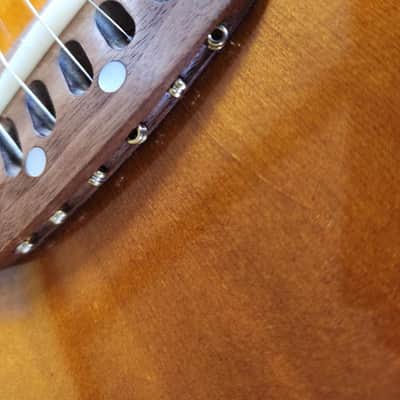 Ovation Balladeer Model 1117 vintage USA acoustic w/ohsc  1977 - sunburst image 17