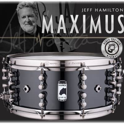 MAPEX - BPDLMH4600LPB Rullante Black Panther Design Lab Maximus 14x6 Jeff Hamilton image 5