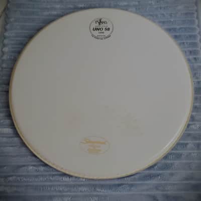 Vintage Factory Slingerland/ Evans Uno 14" White Coated Snare drumhead CAD/CAM CLEAN! drumhead image 2