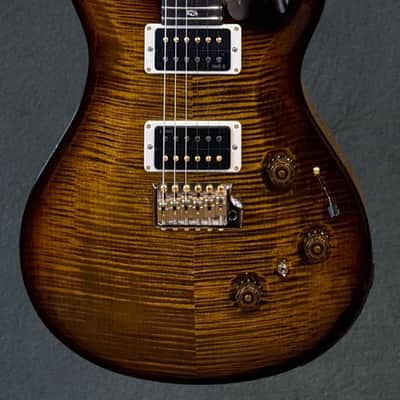 Paul Reed Smith Custom 24 Piezo 10 Top - Black Gold Wraparound Burst image 2