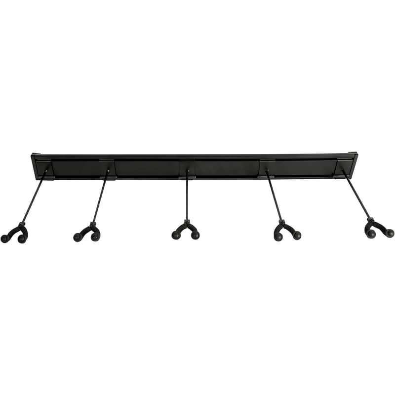 On-Stage GS8500B five space wall mounted guitar hanger- Display your guitars! image 1