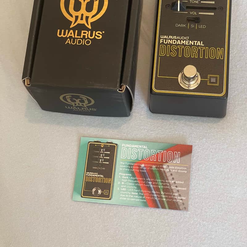 2023 – Present Walrus Audio Fundamental Distortion Black / Yellow
