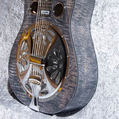 Cross Guitars Dobro--Handmade Square Neck Resonator 2018 Black Smoke image 1