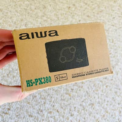 [Rare Full Box] AIWA PX380 Walkman Cassette Player, Awesome Silver ! Working ! image 6