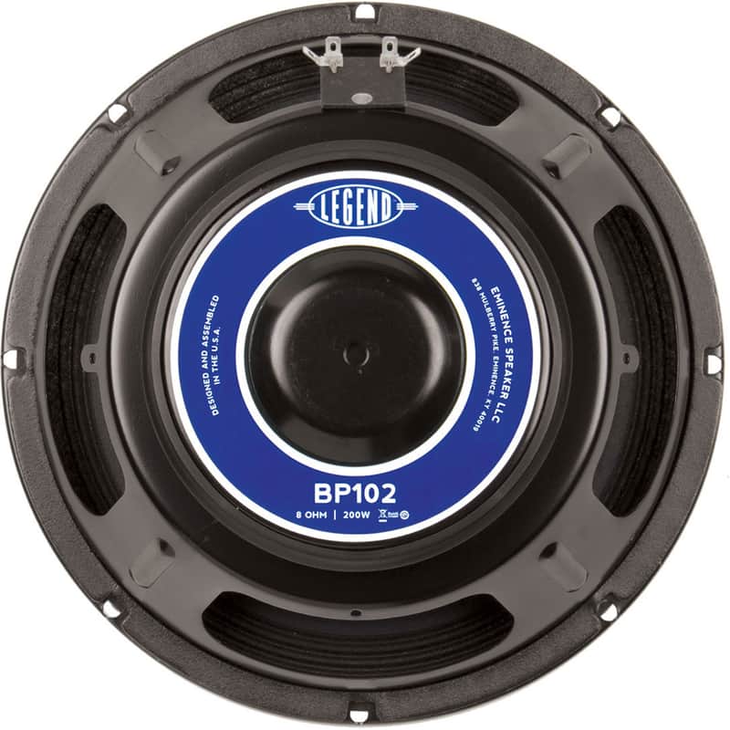 Eminence Speakers Legend BP102 10" 200W Bass Guitar Speaker Driver, 8 Ohm image 1
