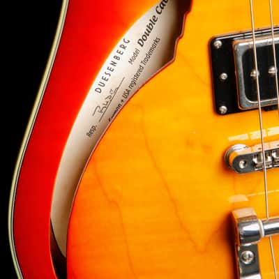 Duesenberg Double Cat Semi-Hollow Fire Burst Electric Guitar Pre-Owned image 8