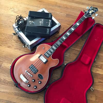 Hagstrom  Ampeg patch 2000 swede bass guitar 1976 Mahogany original vintage synth analog image 5