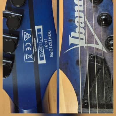 Ibanez RGRT621DPB-BLF Standard 2018 - 2020 - Blue Lagoon Burst Flat image 2