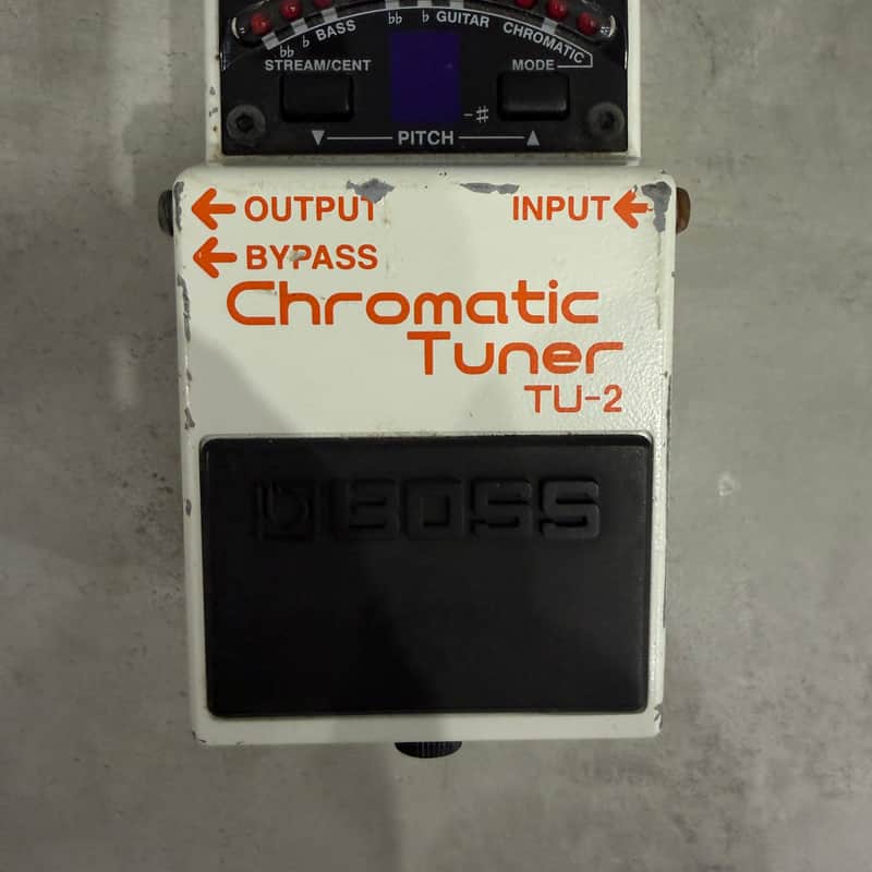 1998 – 2009 Boss TU-2 Chromatic Tuner (Dark Gray Label) White
