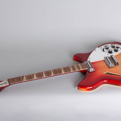 Rickenbacker  Model 365 Thinline Hollow Body Electric Guitar (1966), ser. #FF-2256, original silver tolex hard shell case. image 7