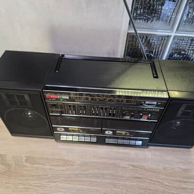 SILVER SR 2040 Rare Vintage Cassete Boombox Japan Retro Warranty SILVER image 12