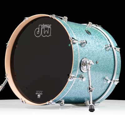 DW Performance Series 16x20 Bass Drum - Aqua Glass image 2
