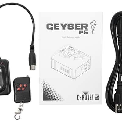 Chauvet DJ GEYSER P5 DMX Fog Machine Fogger, RGBA+UV LED Effects+Wireless Remote image 4