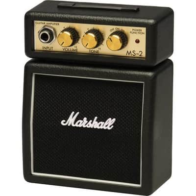 Marshall MS-2 1-watt Battery-powered Micro 1/2 Stack Amp - Black image 3