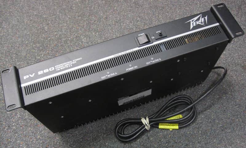 Peavey PV260 Stereo Power Amplifier 130 Watts x 2 PV-260 Rack