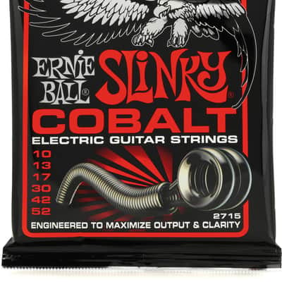 Ernie Ball 2715 Skinny Top/Heavy Bottom Slinky Cobalt Electric Guitar Strings - .010-.052 image 1