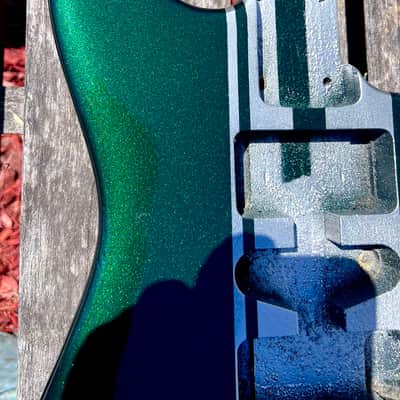 JVG ST BODY RELIC  GREEN EMERALD DEEP pearl     STRIPED Z/28    ALDER     JVGuitars Reborn Old 2024 image 9