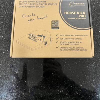 Ortega Horse Kick Pro Digital Percussion Stomp Box with 5 Samples 2010s - Dark Brown image 3