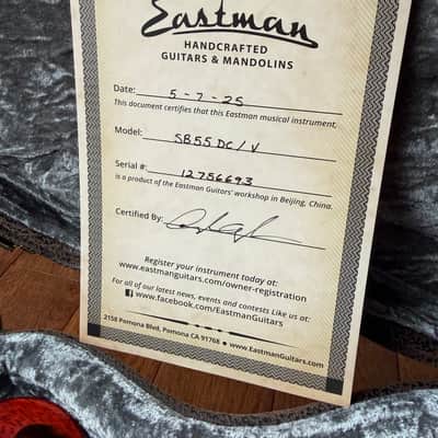 2025 Eastman SB55DC/V - Vintage Red image 19