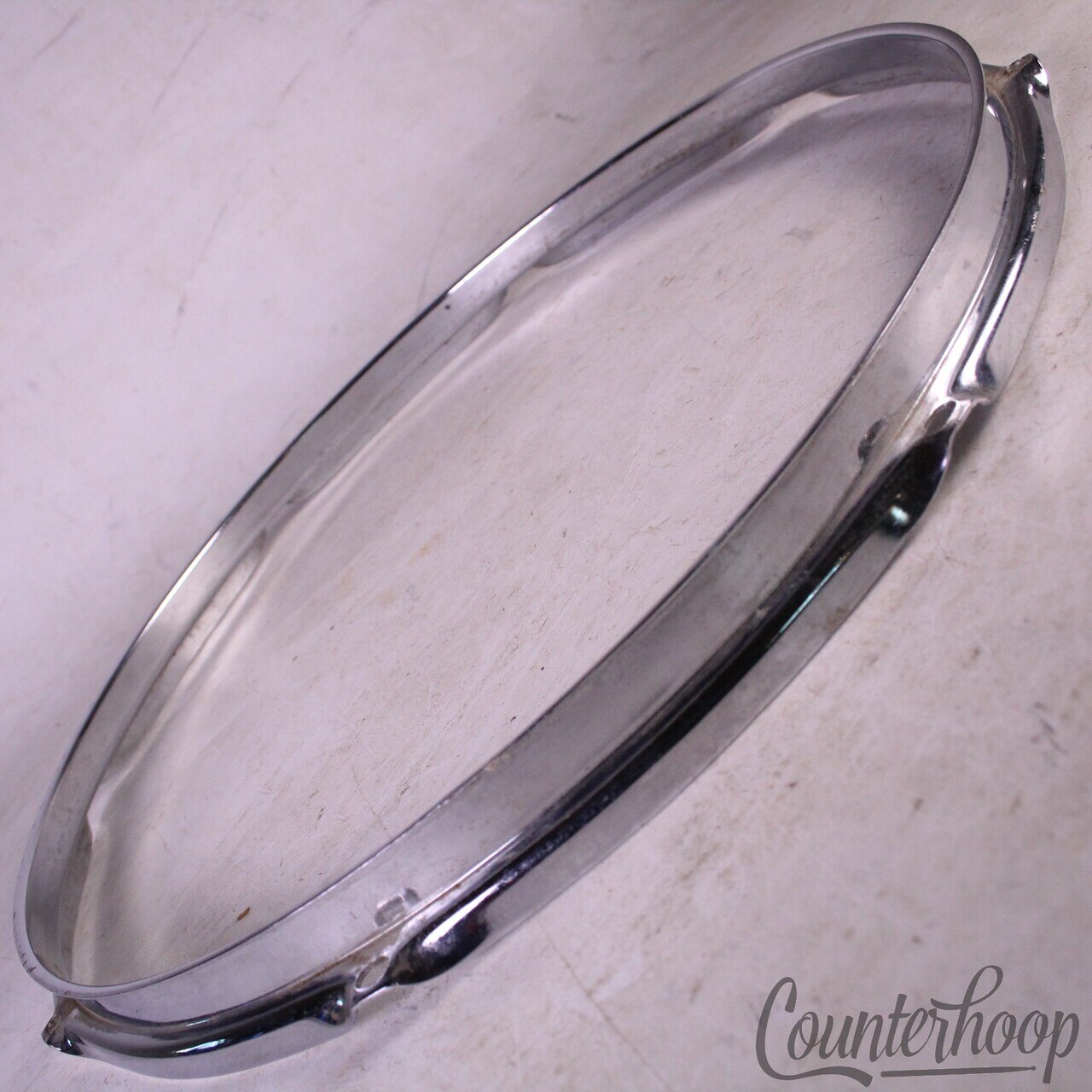 Ludwig 15" 8-Lug Snare/Tom Drum Batter Rim/Hoop Steel Vintage 60s Marching COS* — main photograph