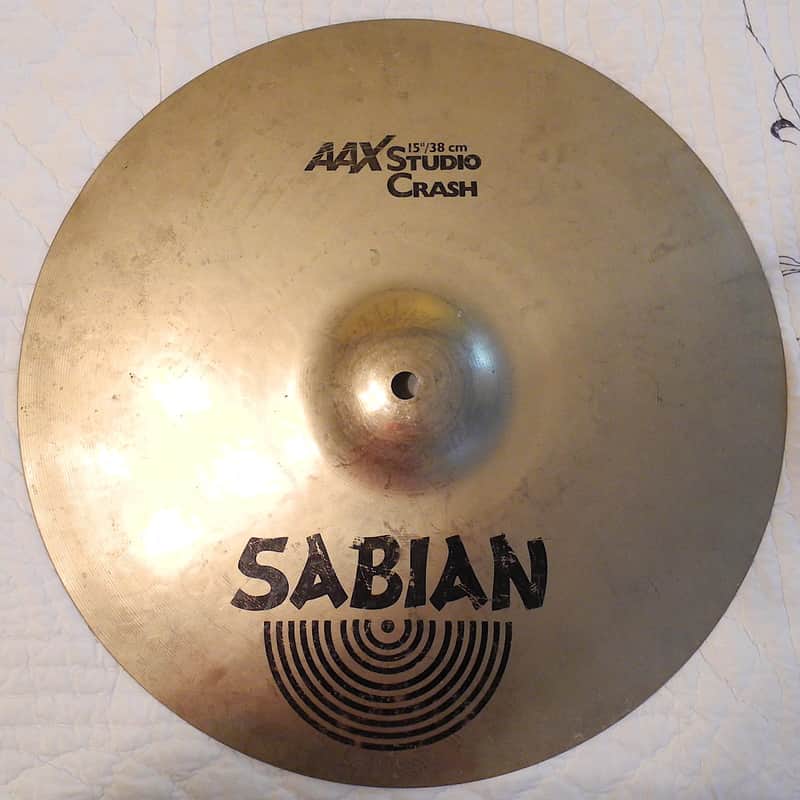 Sabian 15" AAX Studio Crash Cymbal 1993 - 2001 image 1