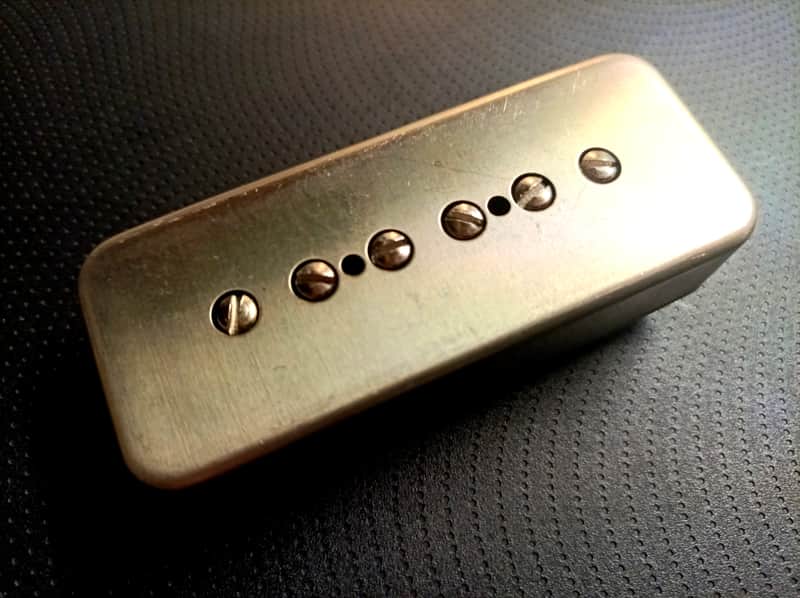 SOAP BAR P90 Pickup METAL Non-Plated Nickel Silver Cover Vintage Gibson Epi Custom Q Bridge Neck image 1