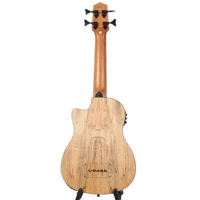 Kala UBASS-SP-MAPL-FS Spalted Maple Acoustic-Electric U-BASS with Gig Bag image 2