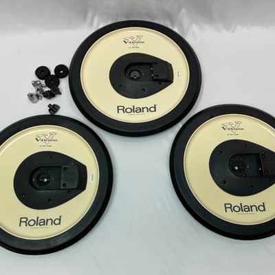 Roland CY-14C + Roland CY-15R Crash Ride V-Cymbal V Drum Trigger Roland THREE PACK image 2