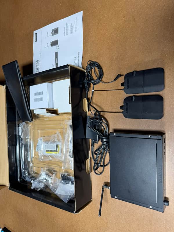 Shure PSM 300 In Ear Wireless Twin Pack System Group G20 image 1