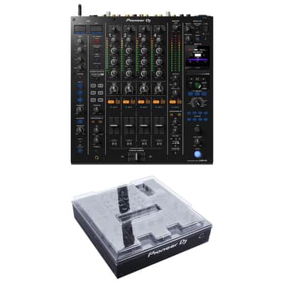 Pioneer DJ DJM-A9 4-Channel Digital Pro-DJ Mixer with Bluetooth (Black) with Decksaver DS-PC-DJMA9 DJM-A9 Cover image 1