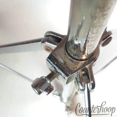 *Ludwig Snare Drum Stand Atlas 1355 Single-Braced Chrome Vintage 70s Chicago USA image 5